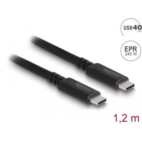   Delock USB4 (Gen 3x2) 40 Gbps koaxiális kábel 1,2 m (80009)