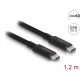 Delock USB4 (Gen 3x2) 40 Gbps koaxiális kábel 1,2 m (80009)