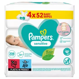 Pampers törlőkendő 4x52 db Sensitive