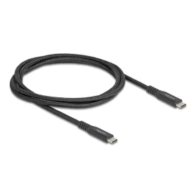   Delock USB 20 Gbps kábel USB Type-C  apa - apa PD 3.0 100 W E-Marker 1 m fekete fém (80024)