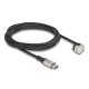 Delock Adat- és töltőkábel USB Type-C  - Lightning  iPhone  és iPad  180 -ban hajlított 2 m Mfi