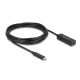 Delock Aktív USB 10 Gbps bővítő kábel USB Type-C  5 m hosszú