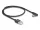 Delock USB-A - USB-C töltőkábel ívelt, 0.5m, fekete (80029)