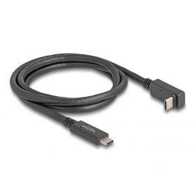   Delock USB 10 Gbps kábel USB Type-C apa  USB Type-C  apa, ívelt felfelé / lefelé, 1 m 4K PD 60 W E-Marker