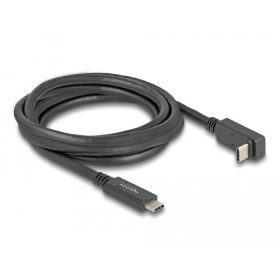   Delock USB 5 Gbps kábel USB Type-C  apa   USB Type-C  apa, ívelt felfelé / lefelé, 2 m 4K PD 60 W E-Marker