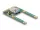 Delock Mini PCIe I/O 1 x A-típusú USB 2.0-s csatlakozó (teljes méret/fél méret) (80039)