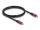 Delock USB 5 Gbps kábel USB Type-C  apa - apa PD 3.0 100 W E-Marker 1 m piros fém (80090)