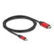 Delock USB Type-C  - HDMI kábel (DP Alt Mode) 8K 60 Hz-hez HDR 2m piros (80096)