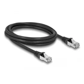   Delock RJ45 hálózati kábel Cat.6A S/FTP PUR kültéri 1 m fekete