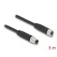 Delock M8 3 tűs kábel A-kódolású apa - anya PUR (TPU) 5 m hosszú (80141)