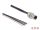 Delock M8 4 tűs apa A-kódolású, szabad kábelvégződésű panelhez 0,5 m (80149)