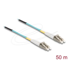   Delock Üvegszálas optikai kábel LC Duplex - LC Duplex egyszerű többszörös, OM3, 50 m