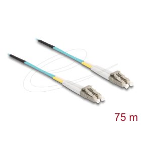   Delock Üvegszálas optikai kábel LC Duplex - LC Duplex egyszerű többszörös, OM3, 75 m