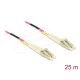 Delock Üvegszálas optikai kábel LC Duplex - LC Duplex egyszerű többszörös, OM4, 25 m