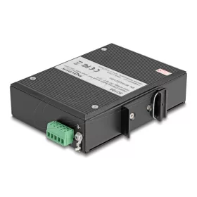   Delock Ipari Gigabit Ethernet Elosztó 4 port PoE 1 port RJ45 1 port SFP DIN sínhez