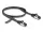 Delock RJ45 lapos patch kábel apa - apa Cat.8.1 flexibilis 0,5 m fekete (80178)