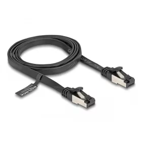   Delock RJ45 lapos patch kábel apa - apa Cat.8.1 flexibilis 1 m fekete (80179)