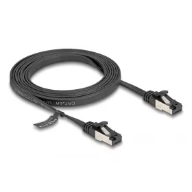   Delock RJ45 lapos patch kábel apa - apa Cat.8.1 flexibilis 2 m fekete (80180)