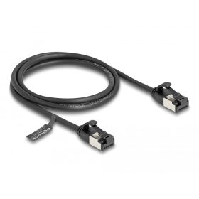   Delock RJ45 kábel apa - apa Cat.8.1 flexibilis 1 m fekete (80183)