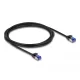 Delock RJ45 hálózati kábel Cat.6A S/FTP vékony 2 m fekete (80228)