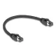Delock RJ45 hálózati kábel Cat.8.1 S/FTP 25 cm akár 40 Gbps fekete (80231)