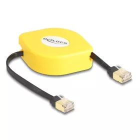   Delock RJ45 kihúzhatós kábel Cat.6A STP 1,5 m fekete / sárga