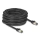 Delock RJ45 hálózati kábel Cat.6A U/FTP ultrahajlékony belső fém borítással 15 m, fekete (80245)