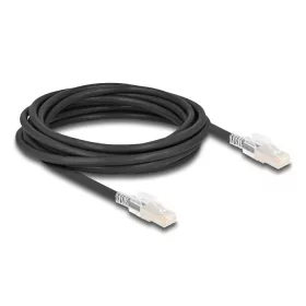   Delock RJ45 hálózati kábel Cat.6A S/FTP biztonsági klipsz csomaggal 5 m fekete