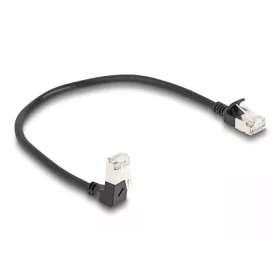   Delock RJ45 hálózati kábel Cat.6A S/FTP  0,2 m fekete (80303)