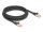 Delock RJ45 hálózati kábel fonott borítással Cat.6A S/FTP apa - apa 3 m fekete (80319)