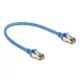 Delock RJ45 hálózati kábel Cat.8.1 F/FTP vékony 0,3 m kék (80331)