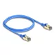 Delock RJ45 hálózati kábel Cat.8.1 F/FTP vékony 1 m kék (80333)