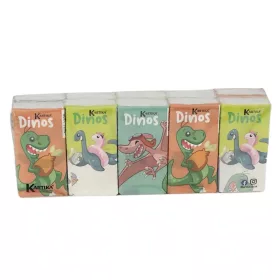 Kartika Papírzsebkendő 3 rétegű 10x9 db DINOSAURUS