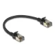 Delock RJ45 hálózati kábel Cat.8.1 F/FTP Slim Pro 0,25 m, fekete (80337)