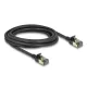 Delock RJ45 hálózati kábel Cat.8.1 F/FTP Slim Pro 3 m, fekete (80341)