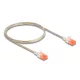 Delock RJ45 hálózati kábel Cat.6A U/UTP vékony 1 m áttetsző (80353)