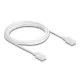 Delock RJ45 hálózati kábel Cat.6A apa   apa robosztus csatlakozóval ipari felhasználásra U/UTP Slim 3 m, fehér (80361)