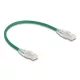 Delock RJ45 hálózati kábel Cable Cat.6A apa   apa hajlított csatlakozóval U/FTP Slim 0,3 m, zöld (80363)