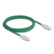 Delock RJ45 hálózati kábel Cable Cat.6A apa   apa hajlított csatlakozóval U/FTP Slim 2 m, zöld (80366)