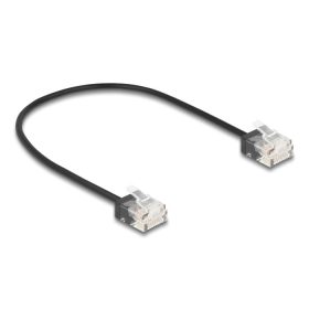   Delock RJ45 hálózati kábel Cat.6 UTP ultra vékony 0,3 m, fekete (80369)