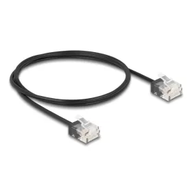   Delock RJ45 hálózati kábel Cat.6 UTP ultra vékony 1 m, fekete