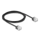 Delock RJ45 hálózati kábel Cat.6 UTP ultra vékony 2 m, fekete (80372)