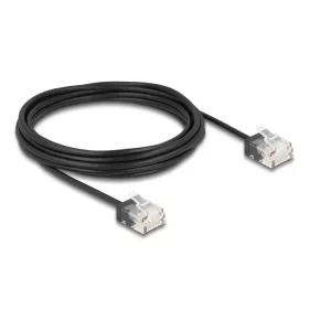   Delock RJ45 hálózati kábel Cat.6 UTP ultra vékony 5 m, fekete (80374)