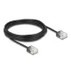Delock RJ45 hálózati kábel Cat.6 UTP ultra vékony 5 m, fekete (80374)