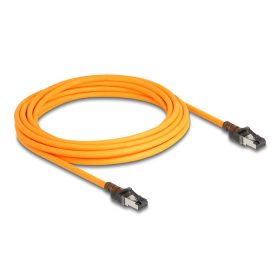   Delock RJ45 hálózati kábel USB Type-C  porttal megtalálási, önazonosítási funkcióval Cat.6A S/FTP 5 m narancssárga (80413)