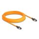 Delock RJ45 hálózati kábel USB Type-C  porttal megtalálási, önazonosítási funkcióval Cat.6A S/FTP 7,5 m narancssárga