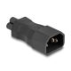 Delock Tápadapter IEC 60320 - C14 - C5, apa / anya, 2,5 A, egyenes (80468)