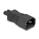 Delock Tápadapter IEC 60320 - C14 - C7, apa / anya, 2,5 A, egyenes (80469)