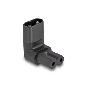   Delock Tápadapter IEC 60320 - C8 - C7, apa / anya, 2,5 A, 90 -ban hajlított (80470)