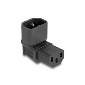   Delock Tápadapter IEC 60320 - C14 - C13, apa / anya, 10 A, 90 -ban hajlított (80472)
